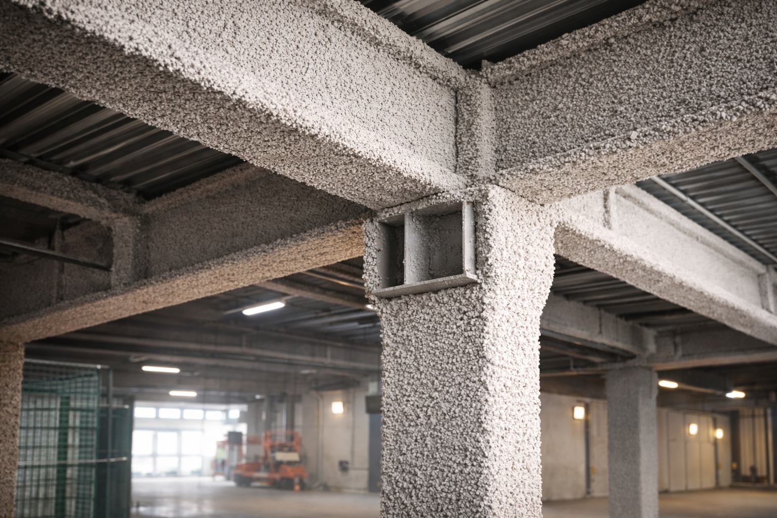 Projet réalisé - flocage coupe-feu